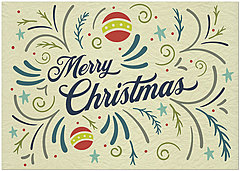 May the joy of the season sustain you throughout the coming year. Ornamental Christmas H1541KW-AA